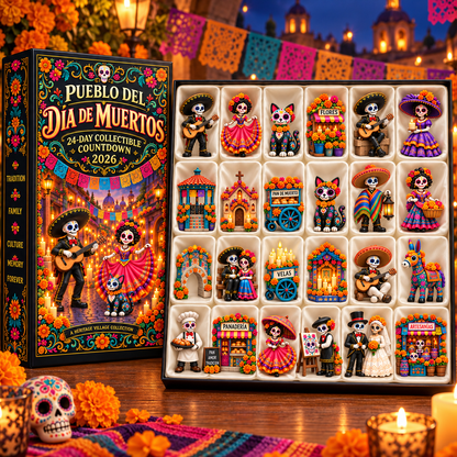 Pueblo del Día de Muertos 2026 – 24-Day Miniature Countdown