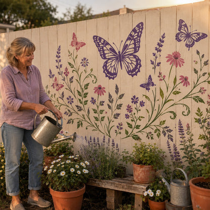 🔥Last Day 49% OFF 🌿Garden Bloom Wall Stencil Kit✨