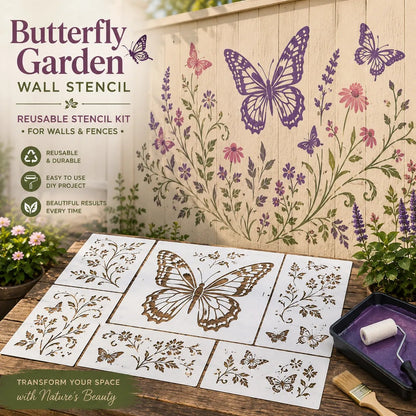 🔥Last Day 49% OFF 🌿Garden Bloom Wall Stencil Kit✨