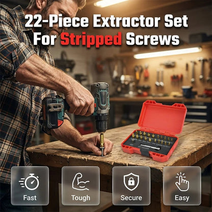 📢📢50% OFF !! ⏰High-Speed Steel Bolt & Screw Remover Kit