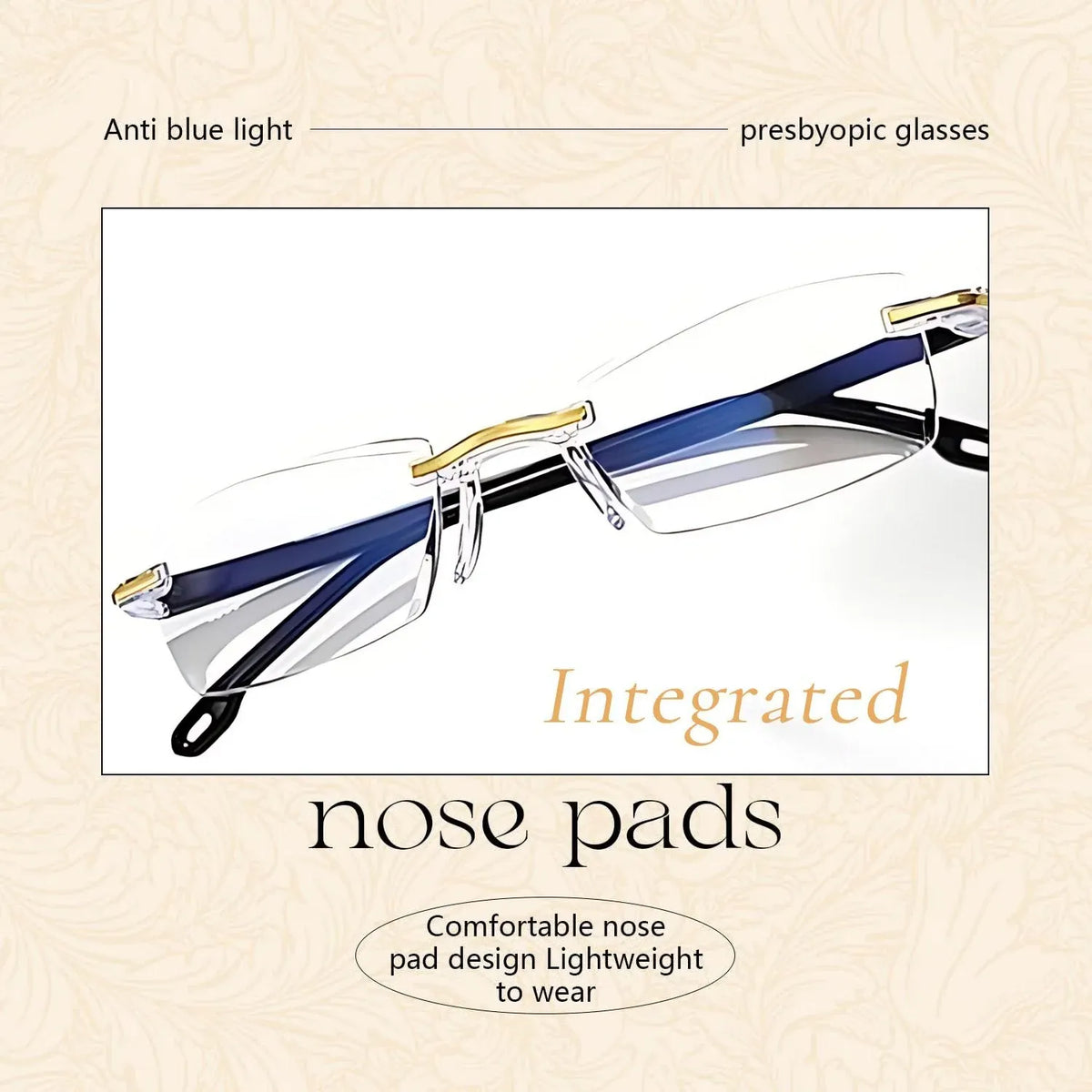 👓🌄 Smart Auto-Focus Glasses – Blue Light Blocking, Anti-Eye Fatigue Rimless Eyewear for Near & Far Viewing