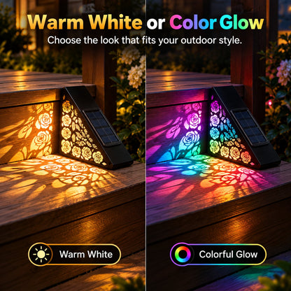 Solar Step Lights – Automatic Dusk-to-Dawn Glow, No Wiring Needed for Steps, Porches & Garden Paths