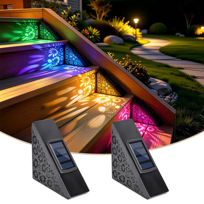 Solar Step Lights – Automatic Dusk-to-Dawn Glow, No Wiring Needed for Steps, Porches & Garden Paths