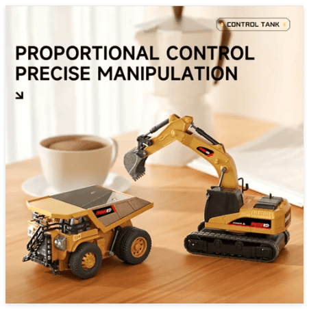 🚜 1:64 Premium Alloy Mini RC Construction Set