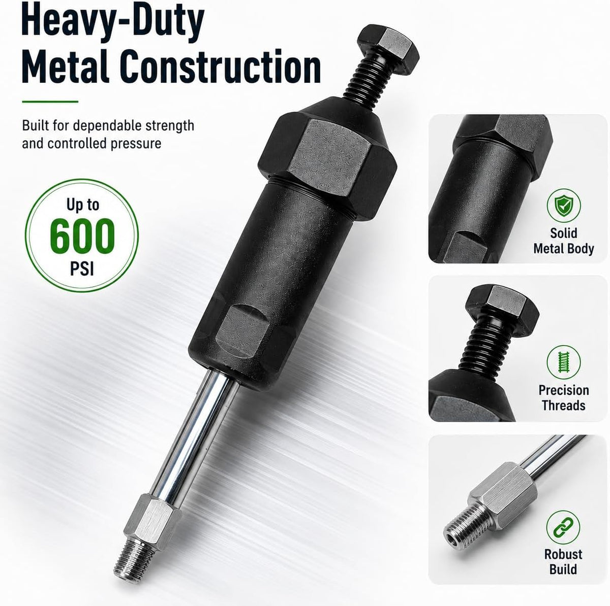 🔧 Heavy‑Duty Grease Fitting Cleaner Tool With M6 & M8 Adapters
