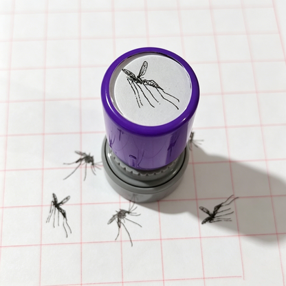 Prank Mosquito Pattern Self Inking Funny Stamp Toy Set