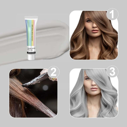 ✨This Week's Special Price $12.99💥 2-in-1 Natural Essence Extract Silver Hair Dye