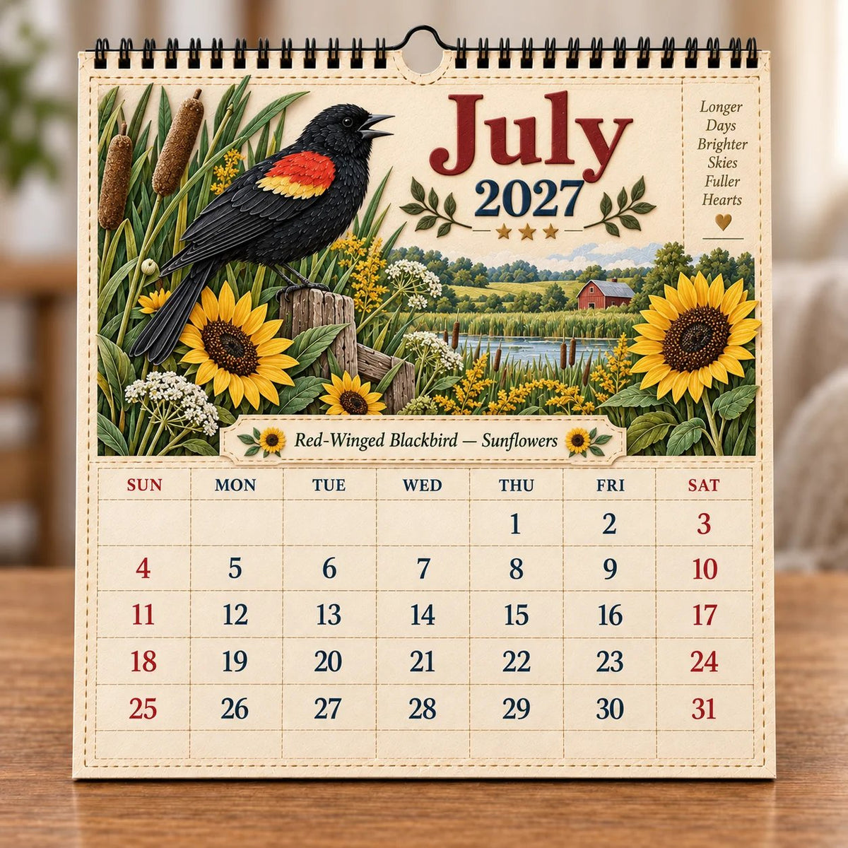 🐦 2027 Birds Of America Wall Calendar | A Year of Beautiful Birds & Nature