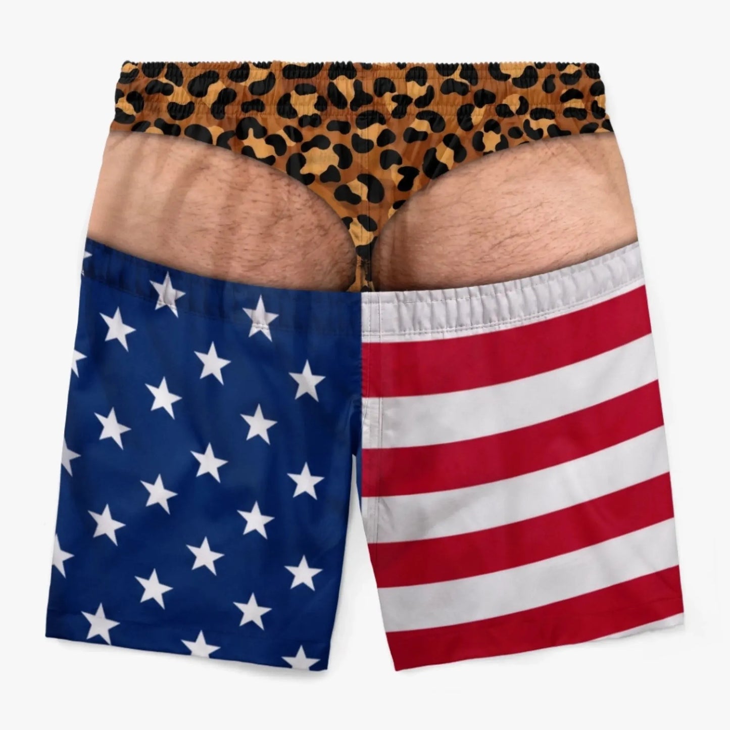 🏆50K+ Sold⚡Funny Patriotic “Wide Load” Men’s Swim Trunks