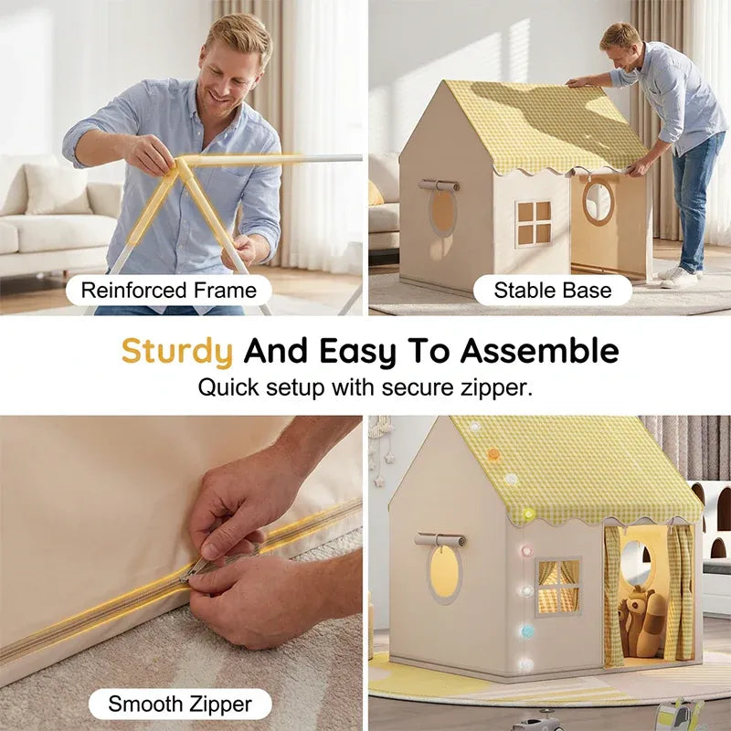 🏆LAST DAY 69% OFF🏠Children's Play Tent Castle✨