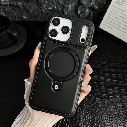 🔥New In Phone Case for iPhone 17 Series - Luxurious Leather Invisible Stand Case