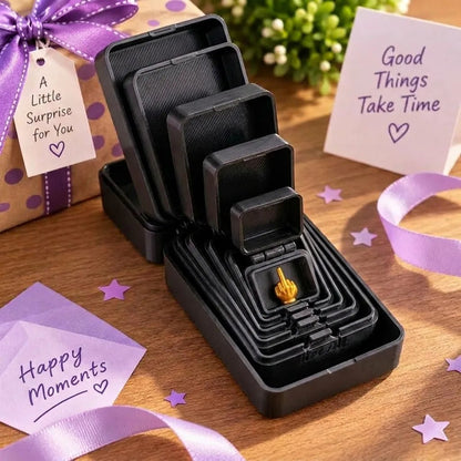 💯🎁 6-Layer Nesting Prank Gift Box | Pick Your Surprise: Middle Finger, Spider or Number 67