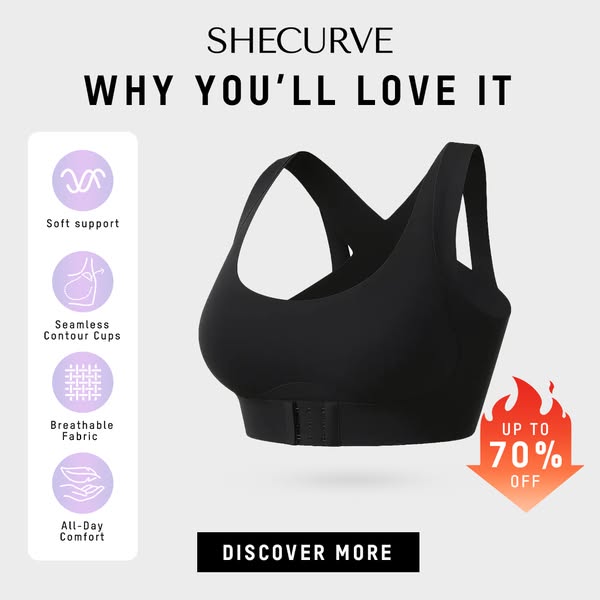 👙 Front Closure Cross-Back Wireless Posture Bra – Ultra Push-Up, All-Day Comfort & Natural Lift for a Slimmer, Taller Silhouette 💖