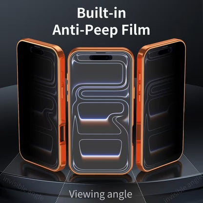 Privacy Screen & Magnetic Phone Case for iPhone with Stand Ring Holder