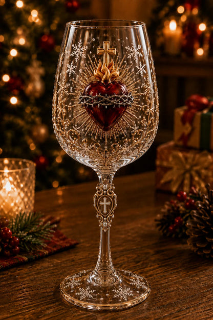 ✝️Faith & Grace 3D Christian Wine Glass Set – Meaningful Faith Gift🎁