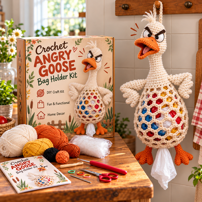 🔥 LAST DAY 49% OFF | 🧶🐾 Cottage Critter Keepers™ | Crochet Animal Bag Holder DIY Kit – 11 Designs