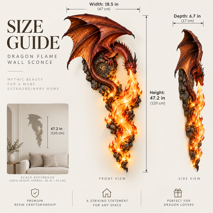 🐉2027 Dragonfire Guardian™ Wall Sconce – A Legendary Flame Awakens On Your Wall 🔥