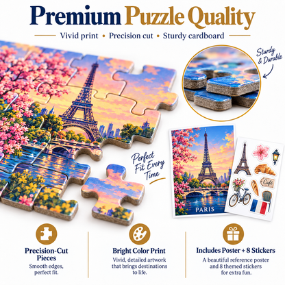 🌎 Travel the World One Puzzle at a Time – 🧩24 Mini Pack 1000-Piece Jigsaw Puzzle