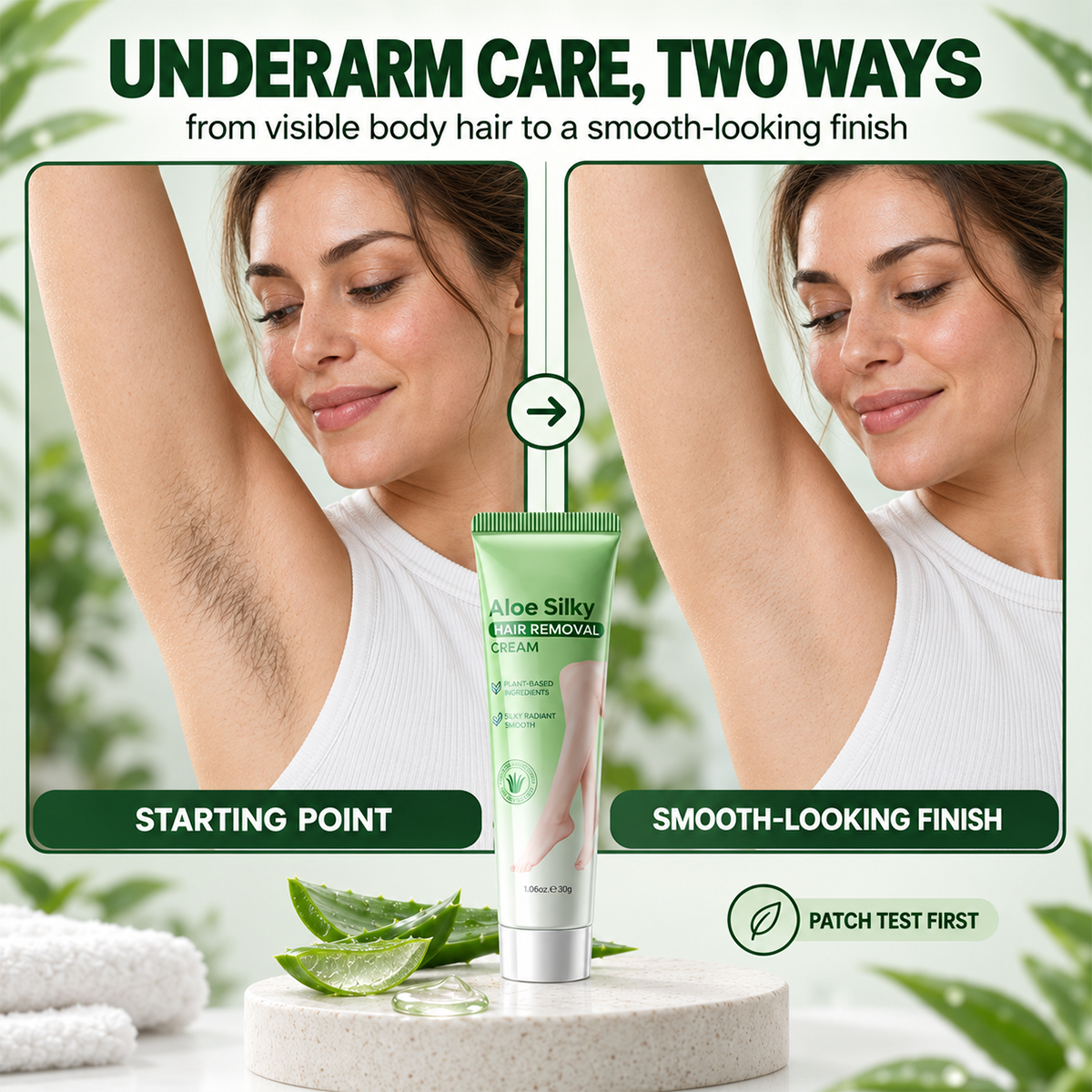 🏆🔥Gentle Aloe Vera Hair Removal Cream💖