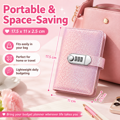 🔐 Lockable Cash Savings Binder with 100 Pages 💰