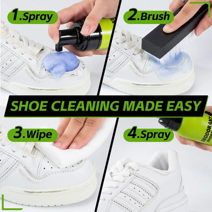 👟 Foam Shoe Cleaning Kit – Sneaker Cleaner With Brush & Microfiber Towel ✨