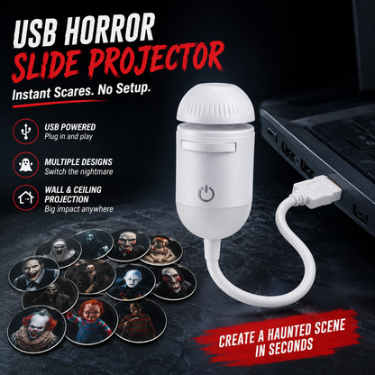 Horror Slide Projector | Halloween Wall Decor