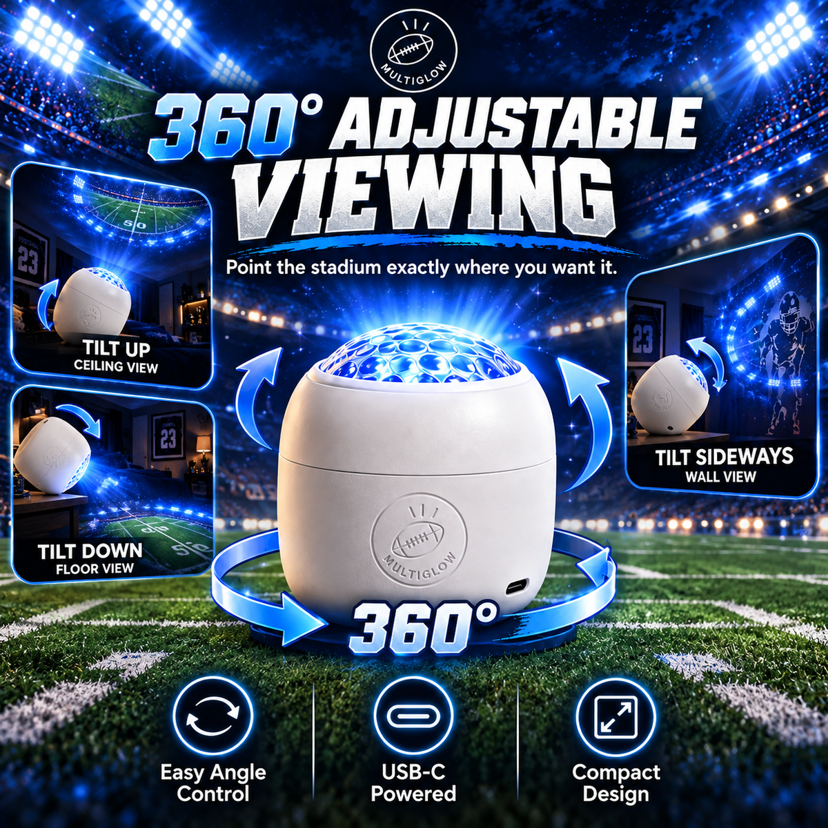 Football Stadium Room Projector – Turn Any Room Into Game Night