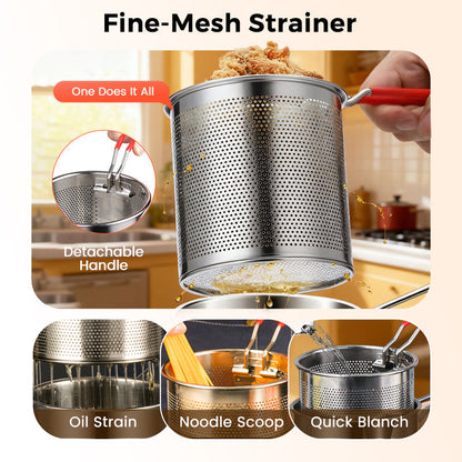 🔥LAST DAY SALE 49% OFF🎁410 Stainless Steel Multifuntional Fryer