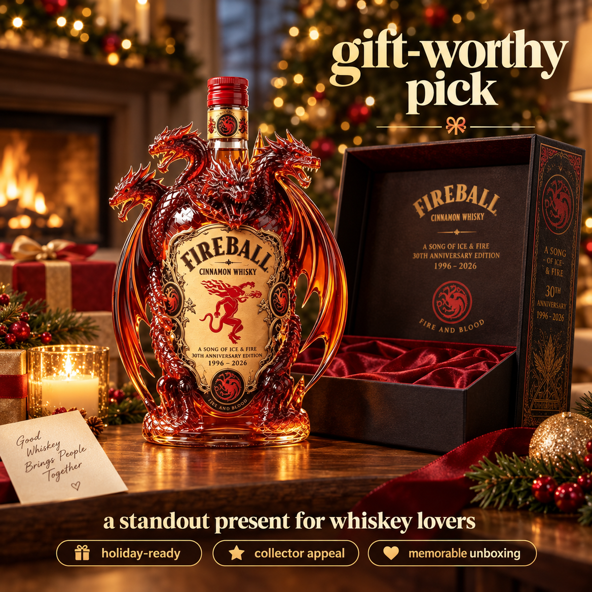 🐉🔥 Legendary Dragon Bar Decanter – Sculpted Collector Bottle for Home Bar & Gifting