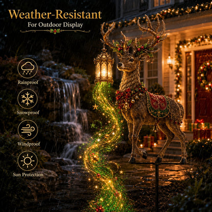 🔥Buy 2 Get 20% OFF🔥Light-Up Reindeer Christmas Yard Stake