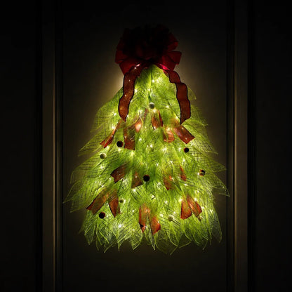 🔥Christmas Sale 50% OFF - 🎄Handmade Christmas Tree Wreath for Front Door