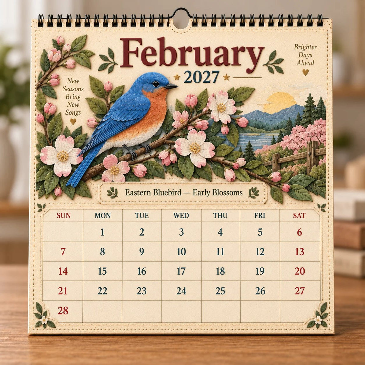 🐦 2027 Birds Of America Wall Calendar | A Year of Beautiful Birds & Nature