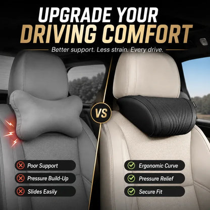 Premium Car Seat Headrest & Lumbar Support Cushion