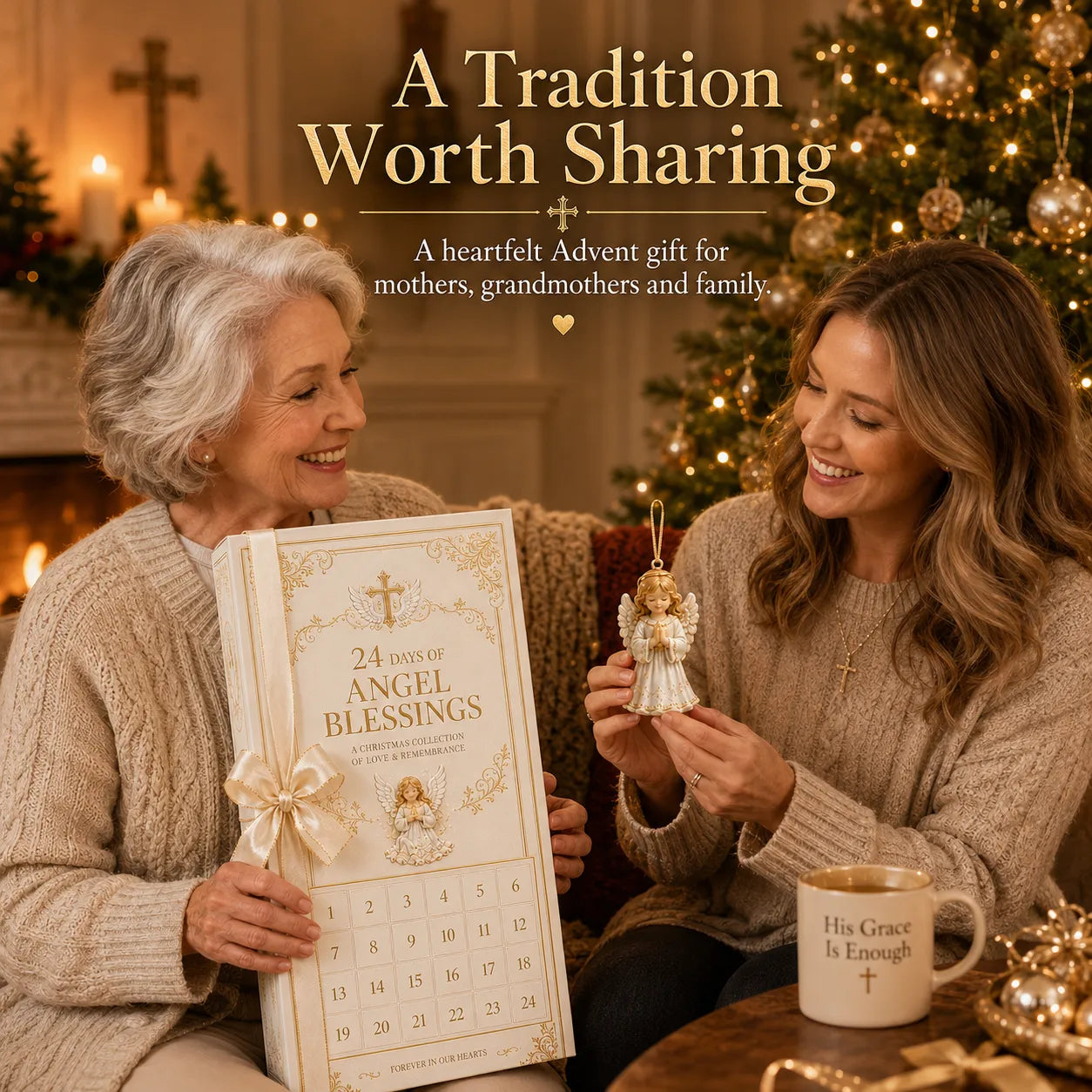 🔥😍⏳ Last Day 49% OFF – 👼 24-Day Angel Christmas Advent Calendar | 24 Unique Faith-Inspired Angel Ornaments with Hanging Loops for Daily Advent Surprises & Tree Display 🎄✨