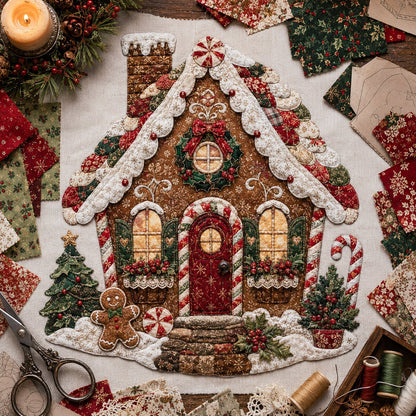 🔥LAST DAY 55% OFF - 🎄🎅Christmas Patchwork Fabric DIY Decor Kit