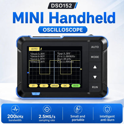 🚗 Pocket Digital Oscilloscope – Portable Signal Tester for Car Audio Tuning, Circuit Diagnostics & DIY Electronics ⚡