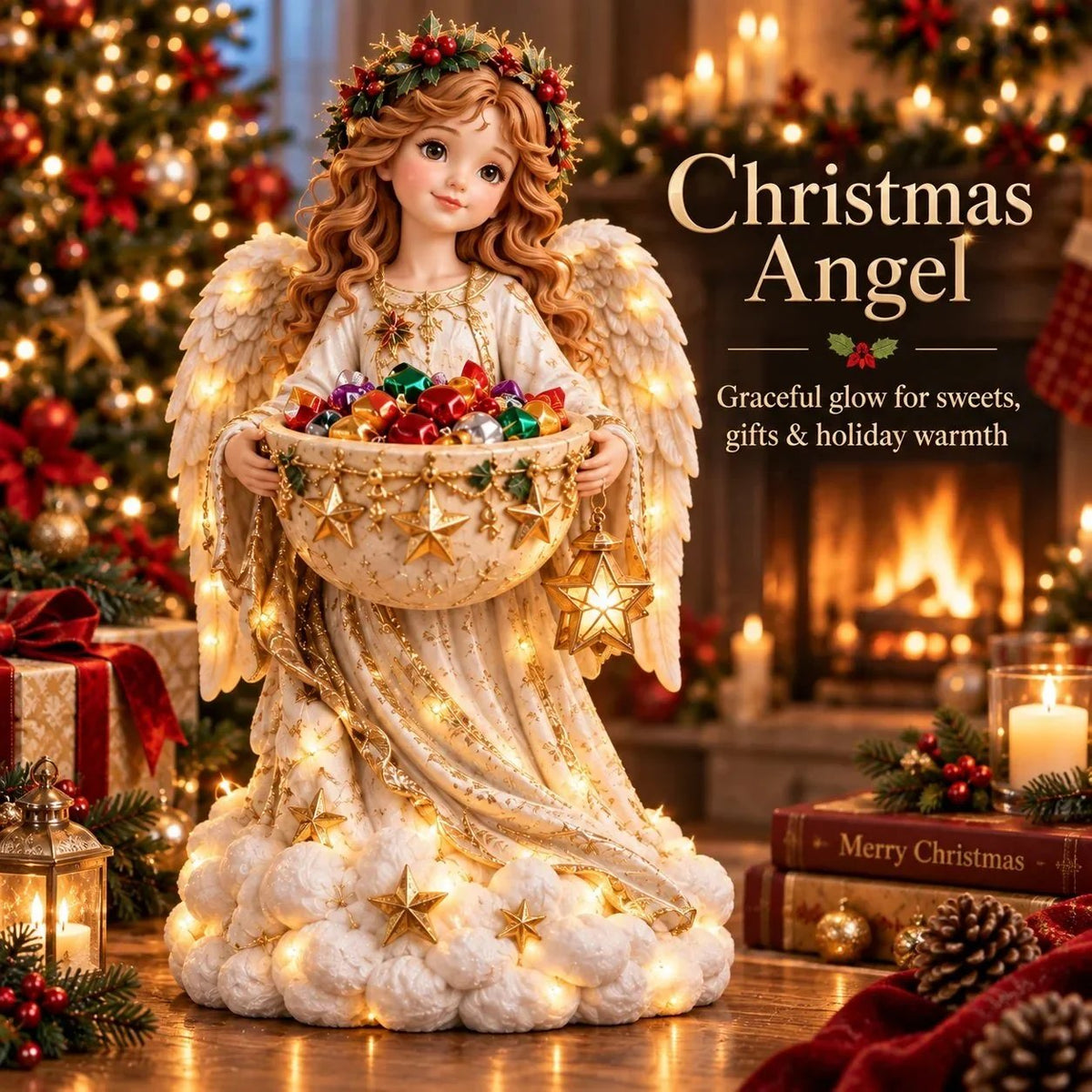 ✨ Lighted Christmas Candy Bowl Collection – 5 Festive Holiday Designs