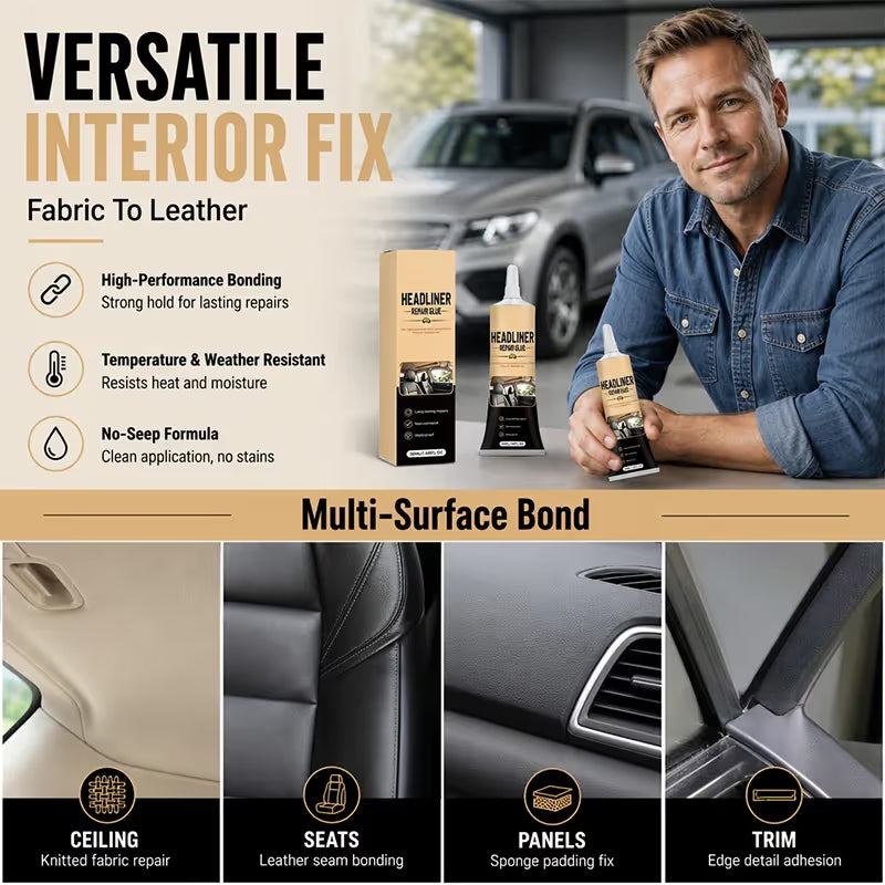 🚗 Waterproof Car Headliner Repair Glue