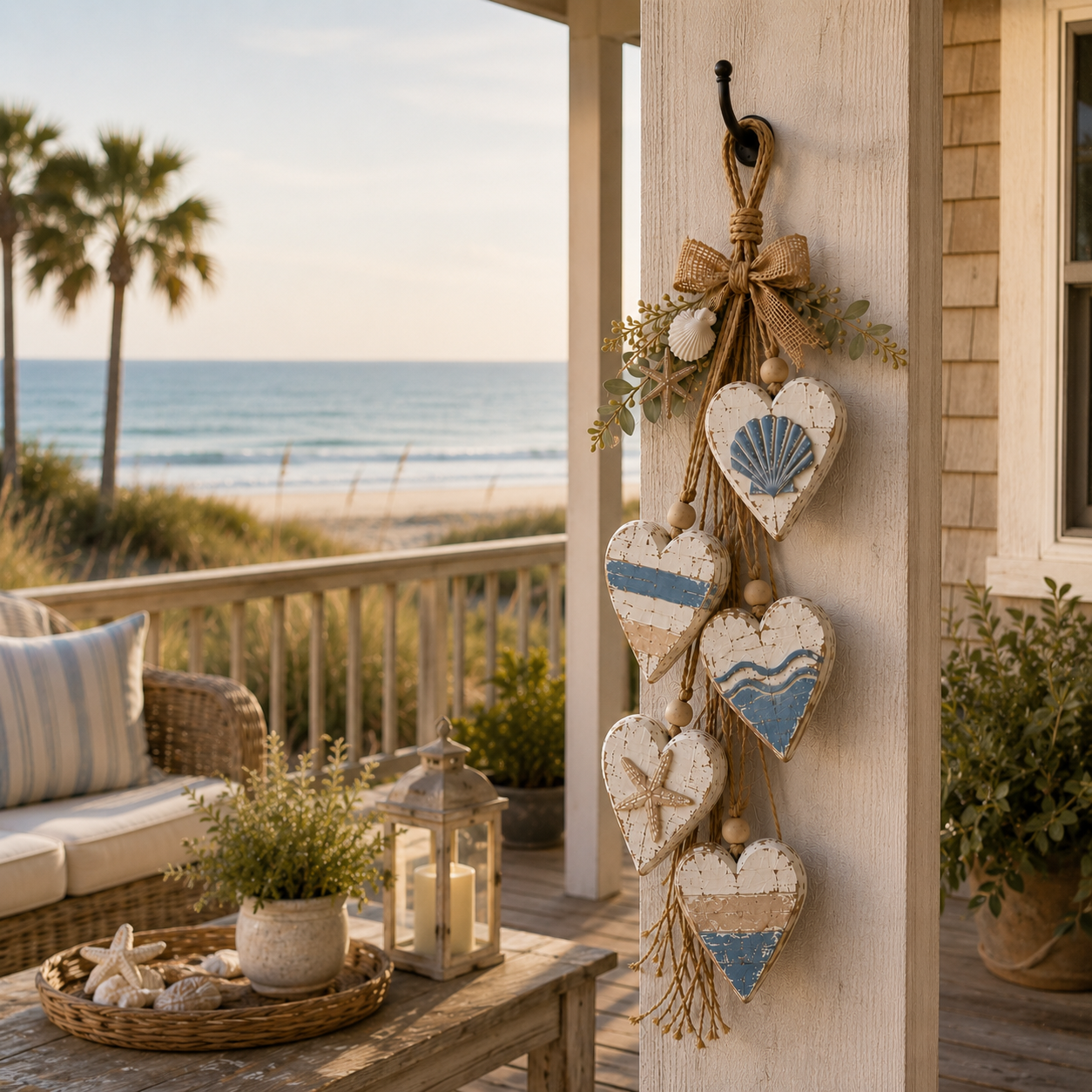 🍂🤎Hanging Heart Wall Decor