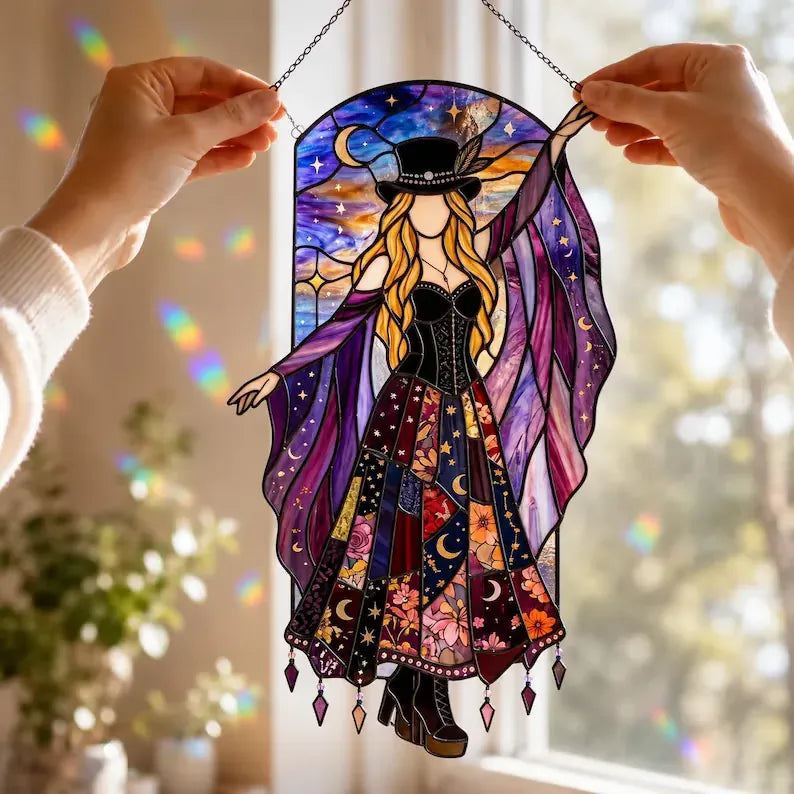 💥💃 Stevie Nicks 🤘 Handmade Stained Acrylic, single-sided printing