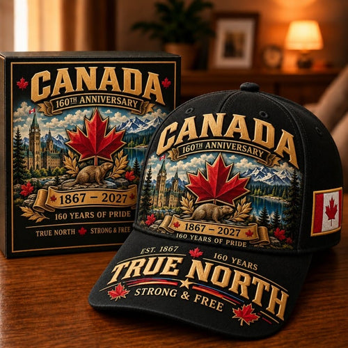 💝49% OFF - 🍁 Canada 160th Anniversary 1867–2027 – Premium Heritage Cap | Cotton-Poly Blend • Detailed Embroidery • Adjustable Fit 🇦🇺