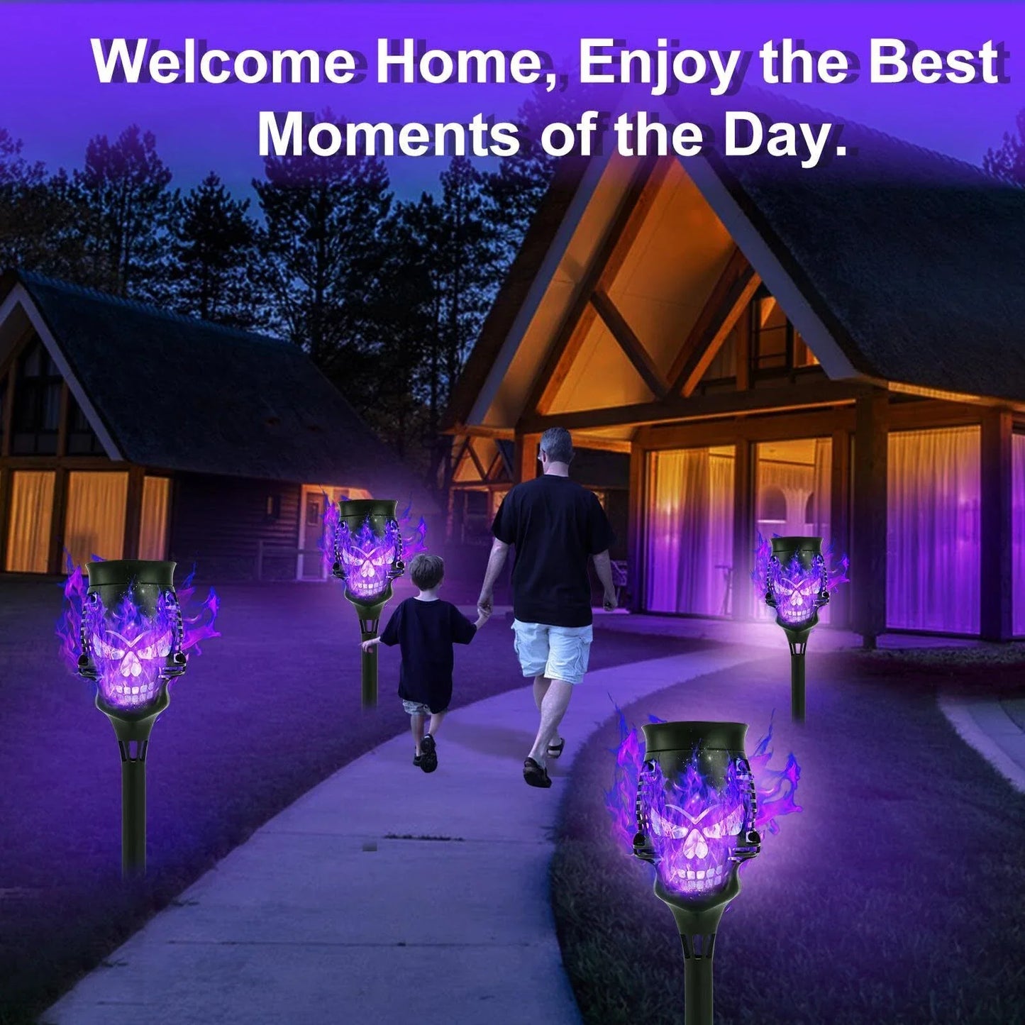💀🔥Halloween Early Bird Special Sale 49% OFF-Halloween Skulls Solar Pathway Lights