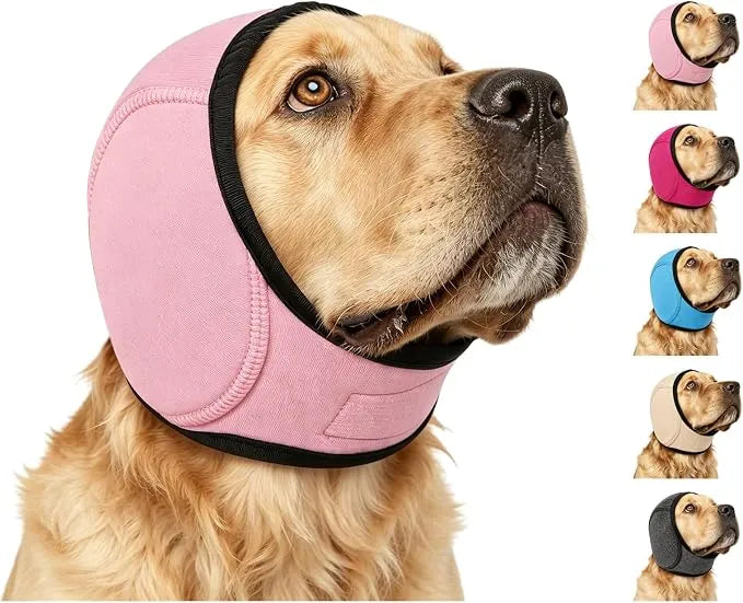 Calming Dog Ear Wrap | Noise-Reducing Ear Protection for Grooming, Bathing & Fireworks