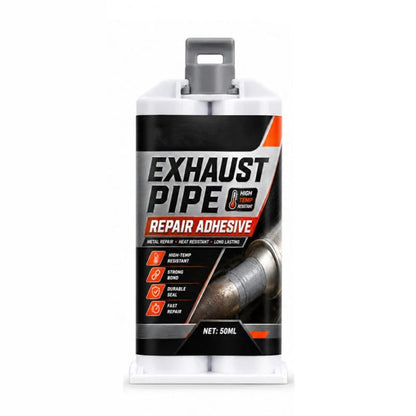 High Temp Exhaust Pipe Repair Glue – Permanent bond for iron & steel, withstands extreme heat & vibration. Fix exhaust leaks yourself – save on costly garage repairs! 🚗✅
