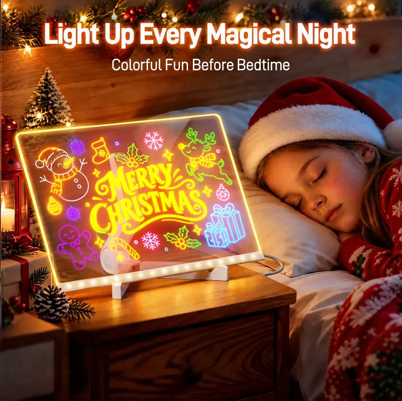 LED Drawing Board for Kids with Light Effects