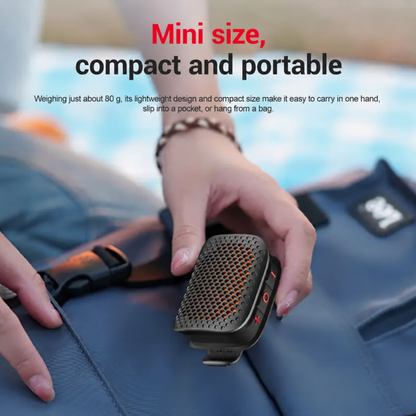 🔊 Portable Clip-On Bluetooth Speaker – Ultra-Light Wearable & IPX7 Waterproof