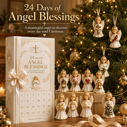 🔥😍⏳ Last Day 49% OFF – 👼 24-Day Angel Christmas Advent Calendar | 24 Unique Faith-Inspired Angel Ornaments with Hanging Loops for Daily Advent Surprises & Tree Display 🎄✨
