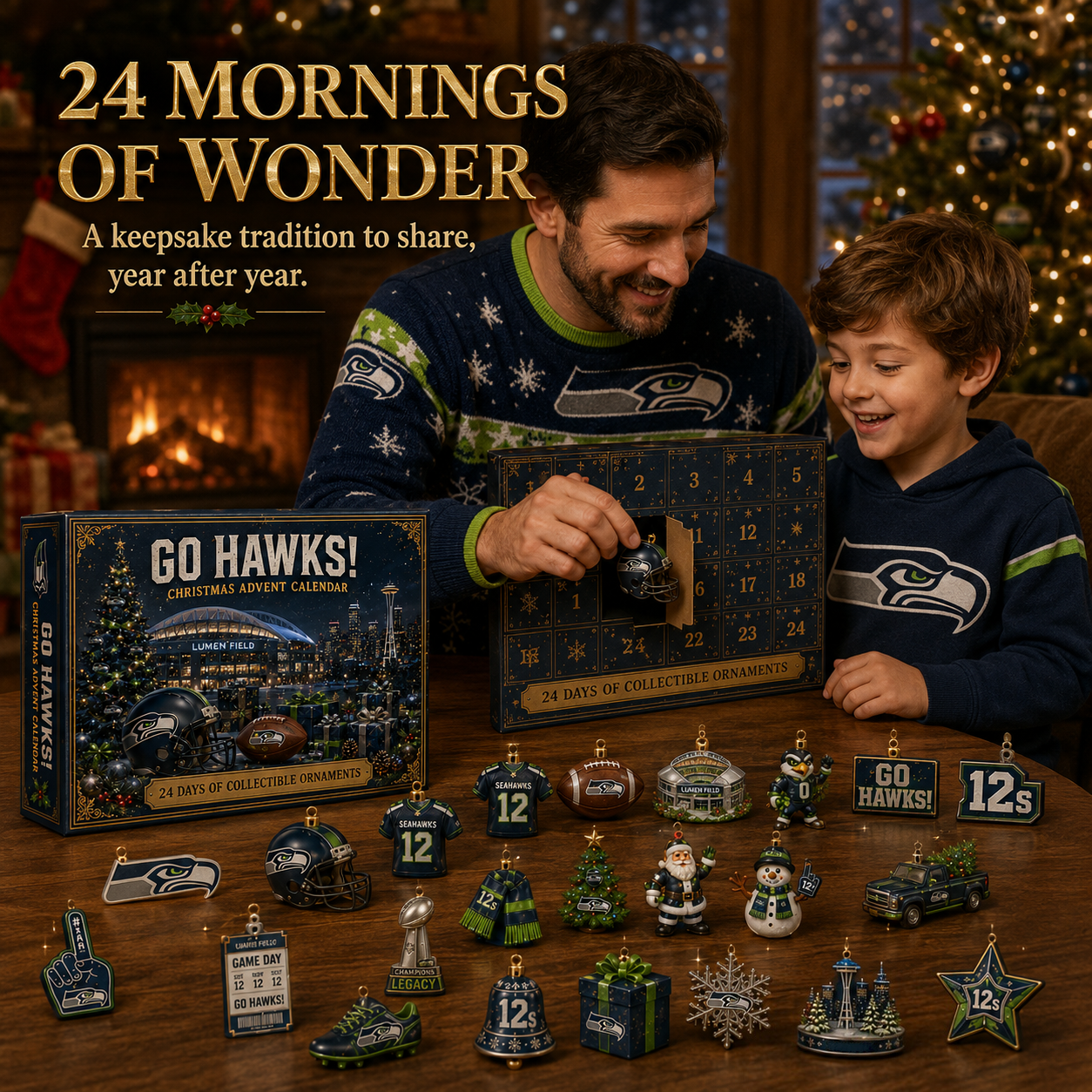🎄 Go Hawks! Football Christmas Advent Calendar