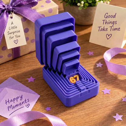 💯🎁 6-Layer Nesting Prank Gift Box | Pick Your Surprise: Middle Finger, Spider or Number 67