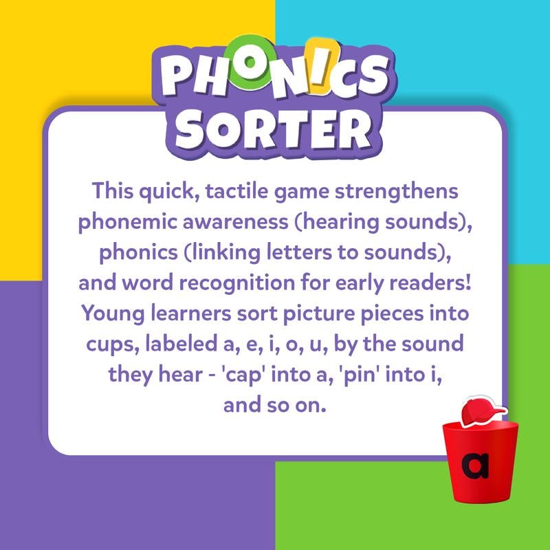 🔥 Last Day 49% OFF - 📚 Phonics Vowel Sorting Toy | ✨ Early Literacy Learning Activity for Preschool & Kindergarten Kids Ages 4-7